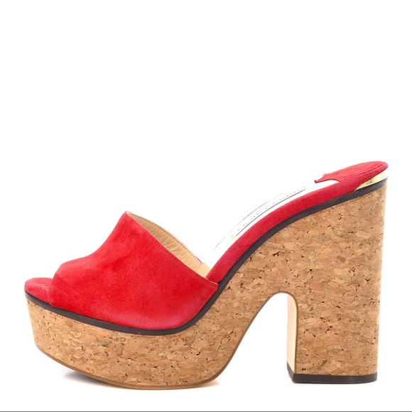 Jimmy Choo Platform Cork Heels - Picture 2 of 2